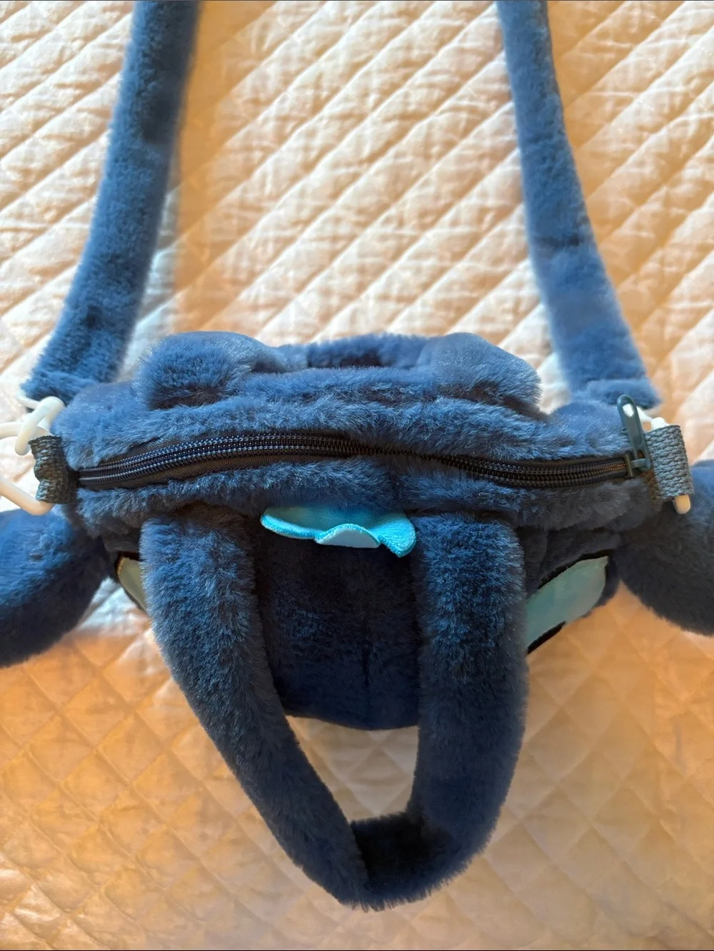 Stitch Plush Crossbody Bag with dettachable strap